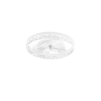 Ventilátory - FAN LED-NASHI-FAN Svítidlo s ventilátorem LED NASHI hliník / akrylát bílá 30 W 4800 lm CCT 50 x 11,5 cm - FANEUROPE