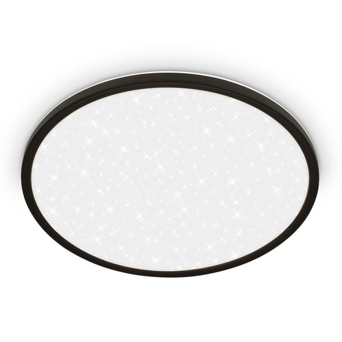 Kruhová - BRILO 7654015 Slim svítidlo LED panel pr.37,5 cm - 22W, 3000lm, hvězdné nebe, neutrální bílá, černá - BRILO - foto 1
