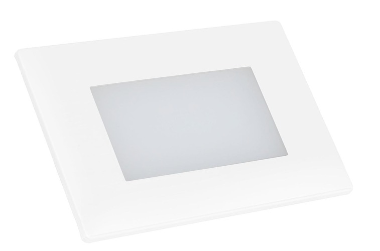 Nouzová - CEN CRT3-014000 LED NOUZOVÉ SVÍTIDLO CORTES ZAPUŠTĚNÉ 1W 4000K 70Lm 110d IP65 107x66x45mm - CENTURY - foto 1