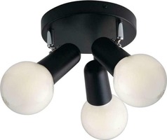Bodová - FAN SPOT-PUNTO-PL3 NER Spotové svítidlo SPOT PUNTO černá 3xE27 26x18x12 cm - FANEUROPE