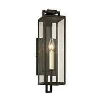 Nástěnná - HVLG B6381-CE Venkovní nástěnné svítidlo BECKHAM kov/sklo železo/čirá E14 1x40W - HUDSON VALLEY (Troy)
