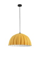 Dekorativní - FAN I-MIDI-S1-GIA Závěsné svítidlo Midi filc oranžový/šedý, kabel 2 m, stínidlo 53 cm, 1 x E27 - FANEUROPE