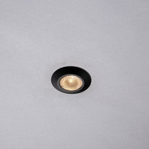 Kruhová - FAN INC-ASSO-R30C-NER Zápustné svítidlo LED ASSO, černá, hliník, 1 W, 100 lm, 3000 K, 3,2 x 3,2 x 2,2 cm - FANEUROPE - foto 1