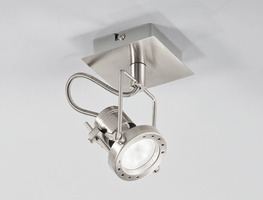 Bodová - FAN SPOT-TECHNO-1 Spotové svítidlo SPOT LED TECHNO nikl 1xGU10 LED 5 W 400 LM 2700 K 11,6x10x17,9 cm - FANEUROPE