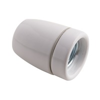 Patice a spojky - FAN I-CLAY-E27 Příslušenství – porcelánová objímka Clay E27, bílá, 4,5 x 6 cm - FANEUROPE