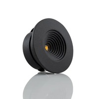 Kruhová - SLC SLC1207 Zápustné svítidlo Mini One Fixed černé 3W 165lm 3000K 3m kabel IP44 100° Ra90 - TLG