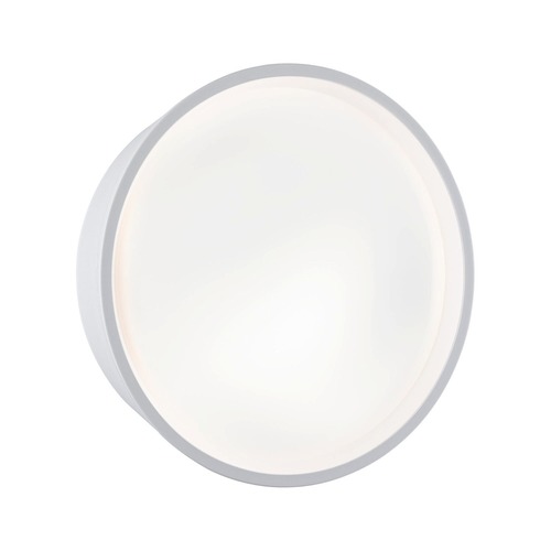 Nástěnná - P 94697 LED venkovní nástěnné svítidlo Platomo IP44 kruhové 180mm 3000K 14,5W 230V bílá umělá hmota - PAULMANN - foto 1