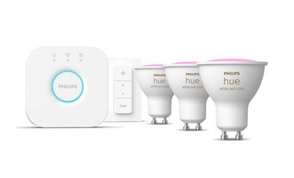 GU10/GZ10 - PH 8720169254503 Hue základní set Bridge + 3xLED žárovka WACA GU10 4,2W 400lm 2000-6500K + ovladač - PHILIPS