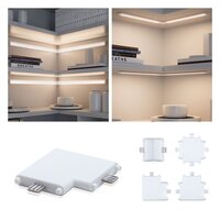 Clever Connect - P 99964 Nábytkové svítidlo Clever Connect rohová spojka Border bílá mat 12V - PAULMANN