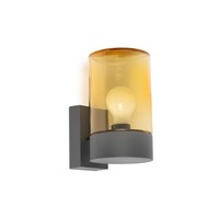 Nástěnná - FARO 71745 KILA nástěnná lampa, tmavě šedá, jantarová - FARO