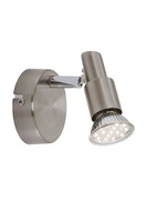 Bodová - BRI 2907-012 Bodové svítidlo pr. 8 cm 1xGU10 3W 280lm matný nikl - BRILONER