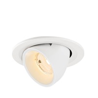 Kruhová - LA 1009395 NUMINOS® GIMBLE S Stropní vestavné svítidlo, 2700 K, 55°, IP20, kulaté, bílé - BIG WHITE (SLV)