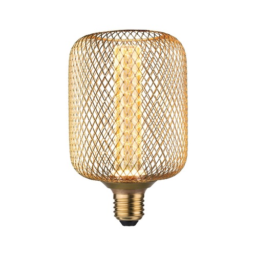 E27 - P 29085 Metallic Glow Standard 230V LED žárovka Zyl E27 Spiral 4,2W 1800K mosaz - PAULMANN - foto 1