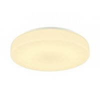 Nástěnná - LA 1002077 LIPSY 50 Drum CW, LED venkovní nástěnné a stropní nástavbové svítidlo, bílá, IP44 3000/4000K - BIG WHITE (SLV)