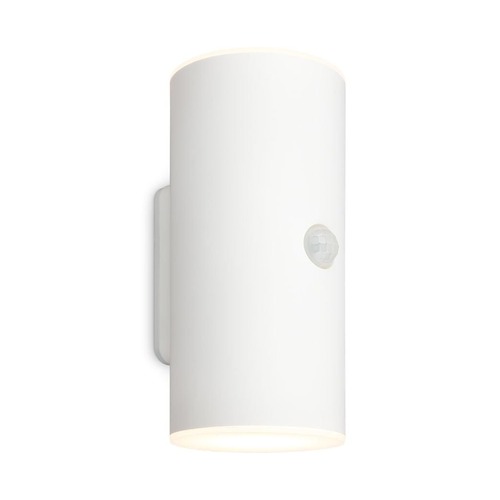 Nástěnná - BRI 3787016 Lima LED venkovní nástěnné svítidlo, pohybové čidlo, soumrakový senzor, nabíjecí, bílé - BRILONER - foto 1