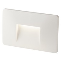 Zapuštěná - FAN INC-BREEN-503 BCO Zápustné venkovní svítidlo LED Breen, bílá, hliník/sklo, 3 W, 290 lm, 4000 K, IP65, 13 x 1 x 8,5 cm - FANEUROPE