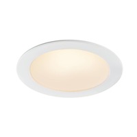 Kruhová - LA 1001264 AKALO 83 DL, vnitřní svítidlo k zabudování do stropu, lze nastavit 3000K 4200K 5700K, bílá - BIG WHITE (SLV)