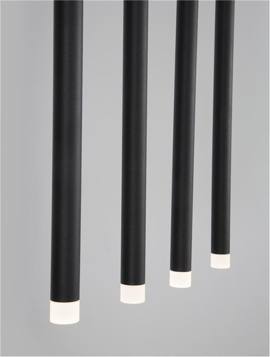 Podélná - NV 9287935 Závěsné svítidlo TRIMLE nerez ocel a akryl černá LED 24W 3000K - NOVA LUCE - foto 1