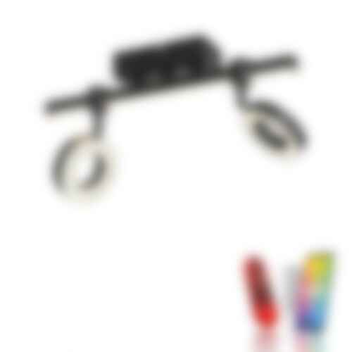 Bodová - LD 12075-18 LED stropní svítidlo černé Smarthome stmívatelné dálkový ovladač s aplikací Tuya RGB/2700-5000K - JUST LIGHT - foto 1