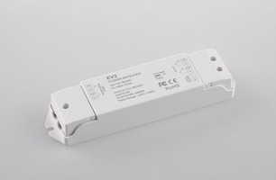 Zesilovače pro LED pásky - FAN RF-AMPLIFICATORE-2CH Zesilovač DI POTENZA 12-36 V DC 8 A x 2 CH max 16 A 17,5x4,5x2,7 cm - FANEUROPE