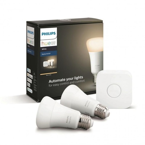 SmartHome Paul Neuhaus - PH 8718696785218 Hue Bluetooth 2x žárovka LED E27 9W 806lm 2700K + bridge - PHILIPS (929001821601) - foto 1