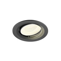 Kruhová - LA 1009692 NUMINOS® MOVE M Stropní vestavné svítidlo, 4000 K, 55°, IP20, kulaté, černé / bílé - BIG WHITE (SLV)