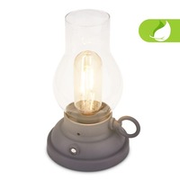 Stolní lampy dekorační - BRILO 7575015 Kanea stolní lampa - 1,5W, 40lm, bezdrátová, LED, stmívatelné, teplá bílá, antracit - BRILO
