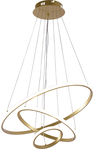 LED přívěšek - Závěsná LED lampa CCT 78W Brushed Gold Stmívatelné + Dálkové ovládání - foto 1