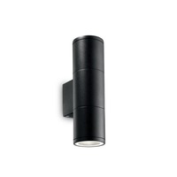 Nástěnná - ILUX 100395 Venkovní nástěnné Ideal Lux Gun AP2 small nero 100395 černé 21cm IP44 - IDEALLUX