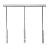 Vícečetná - PN 2213-95 PURE-VEGA LED závěsné svítidlo 3-ramenné, barva hliník, teplá bílá 3000K - PAUL NEUHAUS