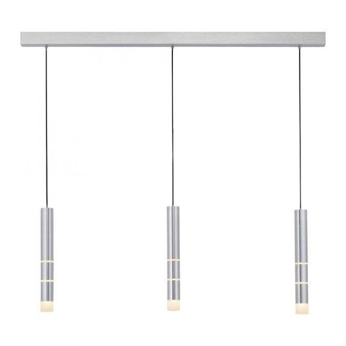 Vícečetná - PN 2213-95 PURE-VEGA LED závěsné svítidlo 3-ramenné, barva hliník, teplá bílá 3000K - PAUL NEUHAUS - foto 1