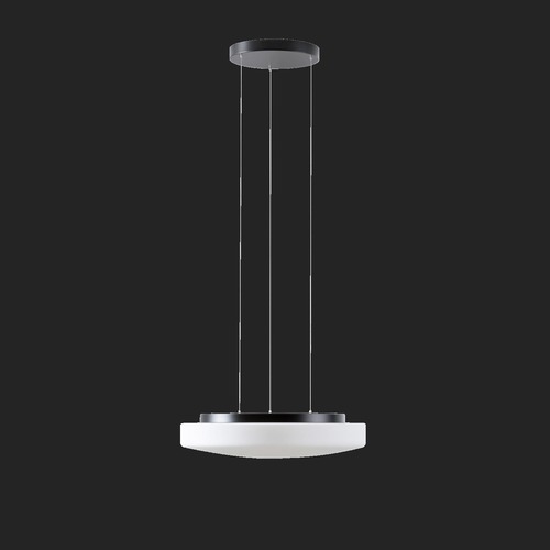 Kruhová - OS EDN67956 EDNA LE5 závěsné skleněné svítidlo černá / bílá IP40 4000 K 33W LED DALI (původní kód OS 67956) - OSMONT - foto 1