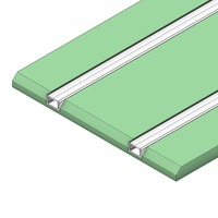 Al profily k zapuštění - SLC PE1210 Profil pro pásky DL 2 track sádrokarton - TLG