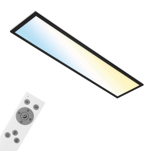 Hranatá - BRILO 7385-015 CCT svítidlo LED panel, 100 cm, 28 W, 3000 lm, černá - BRILO - foto 1