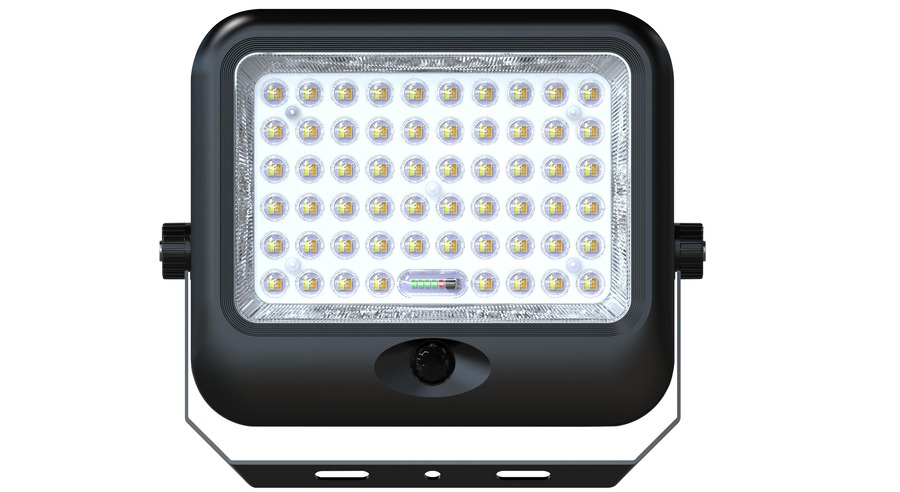 Solární světlomet - LED solární světlomet IP65 + SENSOR + dálkové ovládání - foto 1