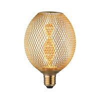 E27 - P 29088 Metallic Glow Standard 230V LED Globe E27 Helix 3,5W 1800K mosaz - PAULMANN