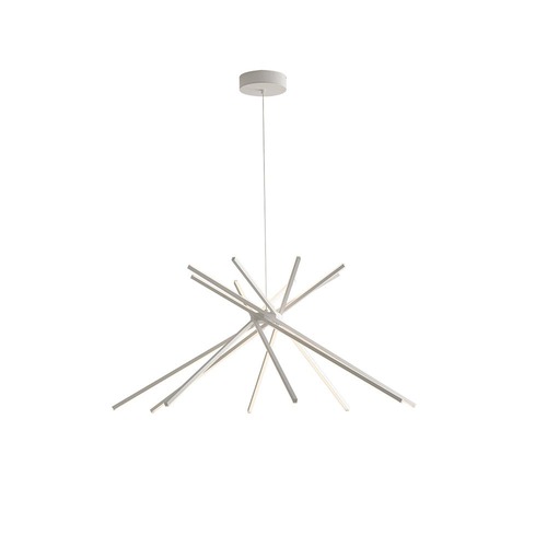 Dekorativní - FAN LED-SHANGHAI-S8 BCO Závěsné svítidlo LED SHANGHAI bílá 56 W 6560 lm 4000 K 113x160 cm - FANEUROPE - foto 1