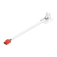 Patice a spojky - LA 1009195 RETRO CON 3P001 Konektor 3kolíková zástrčka - BIG WHITE (SLV)