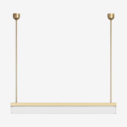 Podélná - LU ZT.AU1.L1.1500.70M DALI2 Závěsné svítidlo AULA ZT 50W LED 3000K akrylátové sklo argento dorato ZT.AU1.L1.1500.70L DALI - LUCIS - foto 1