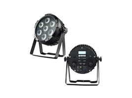 Jevištní efekty - 7 * 12W RGBWA + UV 6 V 1 LED PAR - Bezdrátová baterie IP54