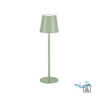 Na stůl - LD 19250-43 EURIA LED stolní lampa lakovaná zelená ochrana proti stříkající vodě na baterie 3000K - LEUCHTEN DIREKT / JUST LIGHT