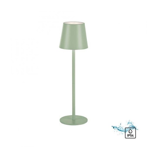Na stůl - LD 19250-43 EURIA LED stolní lampa lakovaná zelená ochrana proti stříkající vodě na baterie 3000K - LEUCHTEN DIREKT / JUST LIGHT - foto 1