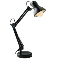 Stolní lampy pracovní - FAN LDT033ARC-NERO Stolní lampa s klipem Architteto, 1xE27, 60 x 42  cm, černá, kov  - FANEUROPE