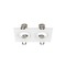 Hranatá - LA 1008008 NEW TRIA® 155 podhledový kroužek, D: 17 Š: 9 V: 4 cm, dvousvítidlo, IP 20, bílá barva - BIG WHITE (SLV)