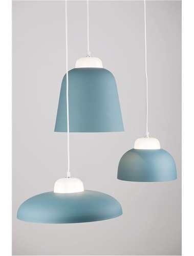 Polokoule - NV 9104263 Závěsné svítidlo VICTORIA modrý a bílý hliník bílý PVC kabel E27 1x12W IP20 bez žárovky - NOVA LUCE - foto 1