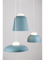 Polokoule - NV 9104263 Závěsné svítidlo VICTORIA modrý a bílý hliník bílý PVC kabel E27 1x12W IP20 bez žárovky - NOVA LUCE