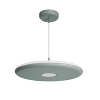 Kruhová - OS ZET60088 ZETA ST2 PF závěsné plastové svítidlo šedá / bílá IP40 3000 K 38W LED - OSMONT