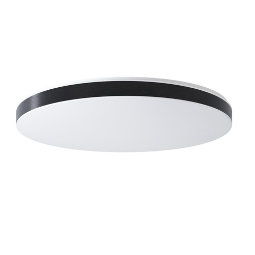 Kruhová - OS DEL69592 DELIA C5 stropní/nástěnné plastové svítidlo bílá / černá IP54 4000 K 98W LED - OSMONT - foto 1