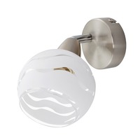 Bodová - BRILO 2046-012 Bodové nástěnné a stropní svítidlo, pr. 8 cm, max. 40 W, matný nikl - BRILO