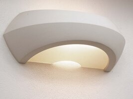 Sádrová - WD 86-1305 Nástěnné sádrové svítidlo M145 2x max.42W, 230V - ECO DESIGN